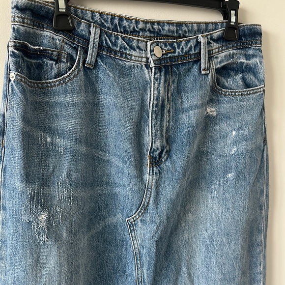 Blu Pepper Denim Maxi Skirt - Picture 4 of 6